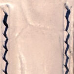 White Alligator with Navy Stitching